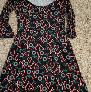 Derek heart candy cane dress